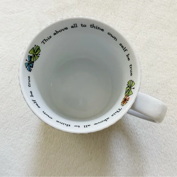 Suzy Toronto Pretending to Be A Normal Person Mug Cup Colorful Floral Whimsical - Picture 3 of 9